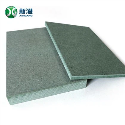 Grüne feuchtigkeitsbeständige MDF