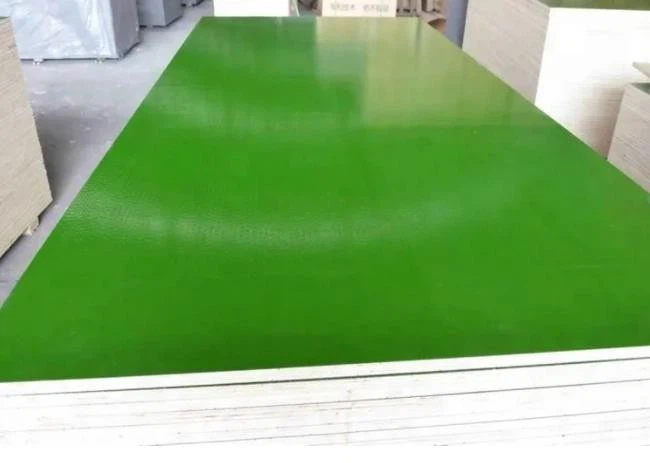 Green Color Plastice Pvc Faced Plywood